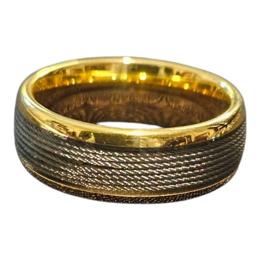 MEN'S Unbranded Gold & Gray Ring, Size 10